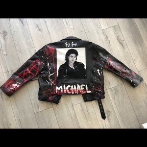 Michael Jackson BAD Leather Jacket